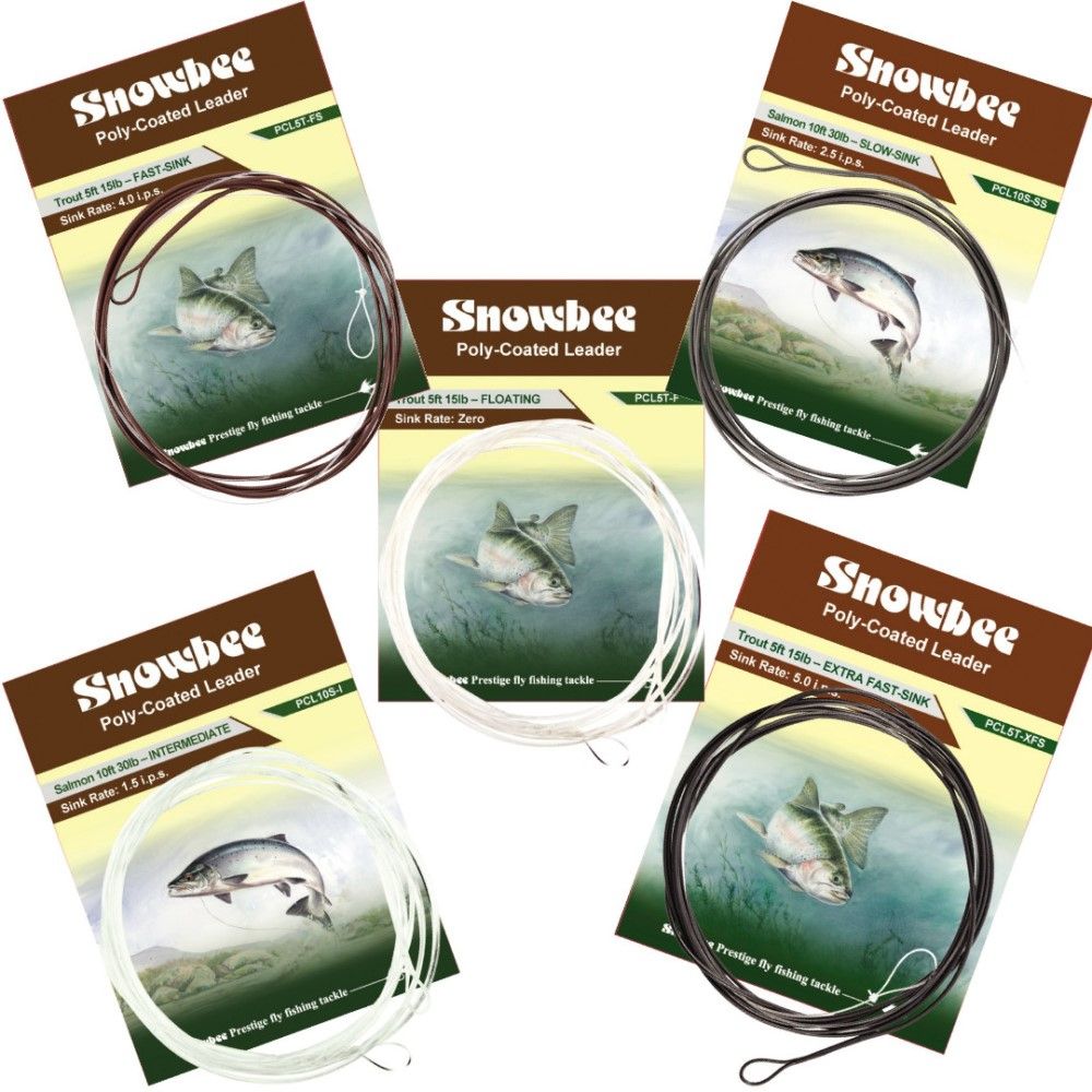 Snowbee Monofilament Leader - 9' Camo 4X 6lb